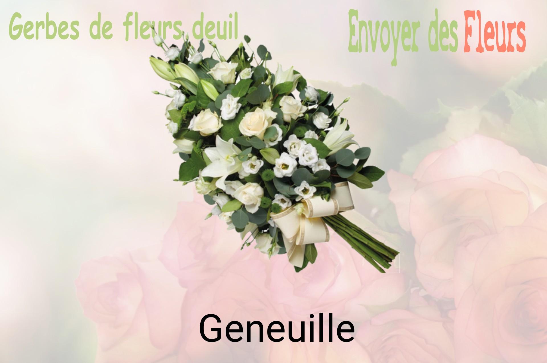 Gerbe de fleurs de deuil livrée à Geneuille